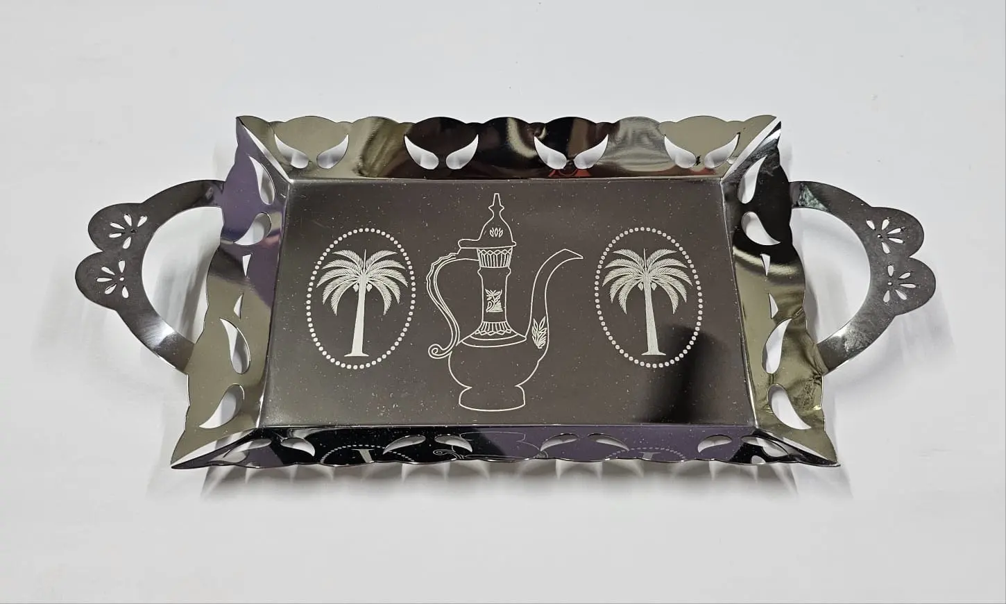 Metal Ramadan Tray Design — Handcrafted Export Product by NXTGENEXPORTS, Moradabad